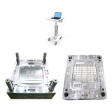 Injection molded panels for hospital carts